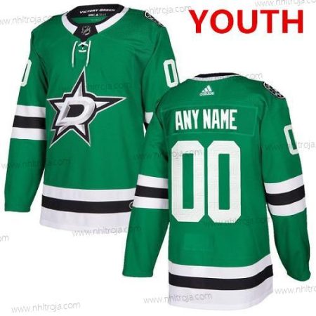 Adidas Ungdomen Dallas Stars Skräddarsydda Autentisk Grön NHL Hemma Tröjor