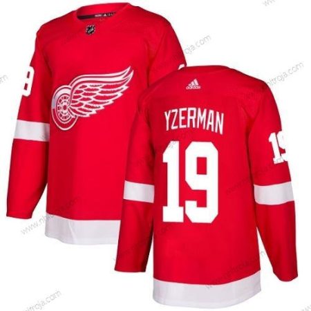 Adidas Ungdomen Detroit Red Wings #19 Steve Yzerman Röd Autentisk Stitched NHL Hemma Tröjor