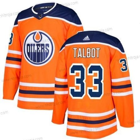 Adidas Ungdomen Edmonton Oilers #33 Cam Talbot Orange Autentisk Stitched NHL Hemma Tröjor