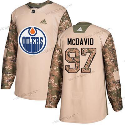 Adidas Ungdomen Edmonton Oilers #97 Connor Mcdavid Camo Autentisk 2017 Veterans Day Stitched NHL Tröjor