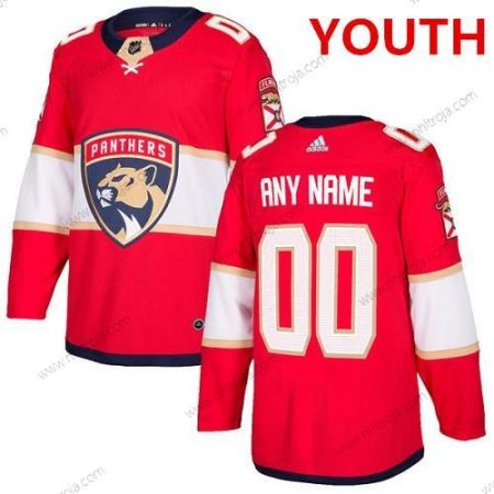 Adidas Ungdomen Florida Panthers Skräddarsydda Autentisk Röd NHL Hemma Tröjor