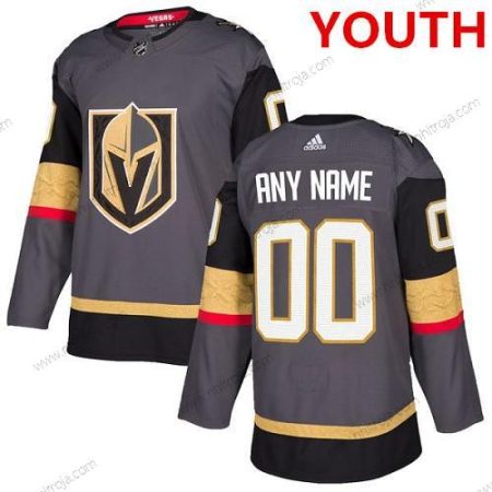 Adidas Vegas Golden Knights Skräddarsydda Autentisk Grå NHL Hemma Tröjor