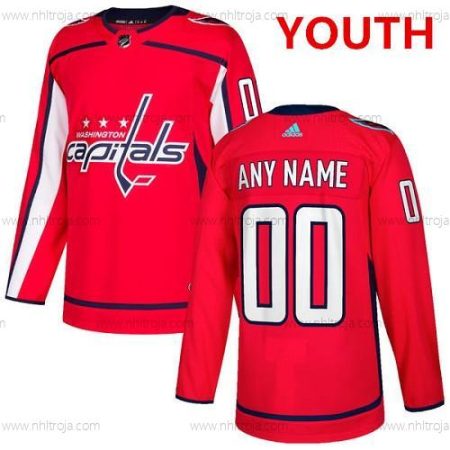 Adidas Washington Capitals Skräddarsydda Autentisk Röd NHL Hemma Tröjor