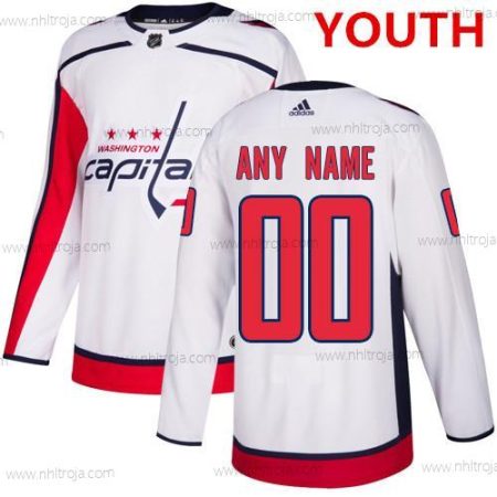 Adidas Washington Capitals Skräddarsydda Vit Autentisk NHL Borta Tröjor