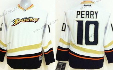 Barn Anaheim Ducks #10 Corey Perry Vit Tröjor