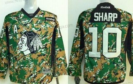 Barn Chicago Blackhawks #10 Patrick Sharp 2014 Camo Tröjor