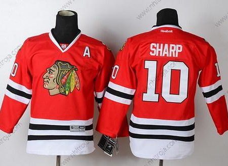 Barn Chicago Blackhawks #10 Patrick Sharp Röd Tröjor