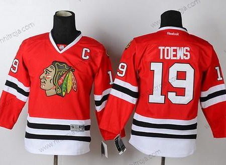 Barn Chicago Blackhawks #19 Janathan Toews Röd Tröjor