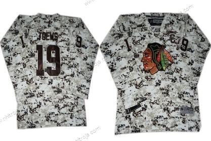 Barn Chicago Blackhawks #19 Janathan Toews Vit Camo Tröjor