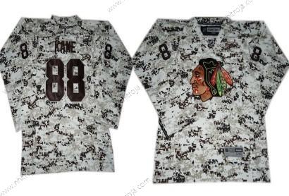 Barn Chicago Blackhawks #88 Patrick Kane Vit Camo Tröjor