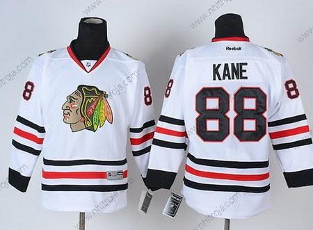 Barn Chicago Blackhawks #88 Patrick Kane Vit Tröjor