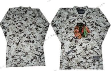 Barn Chicago Blackhawks Blank Vit Camo Tröjor