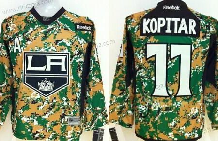 Barn Los Angeles Kings #11 Anze Kopitar 2014 Camo Tröjor