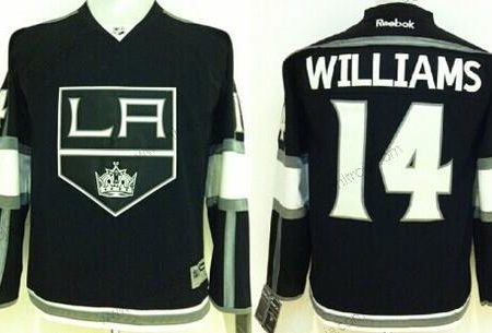 Barn Los Angeles Kings #14 Justin Williams Svart Tröjor