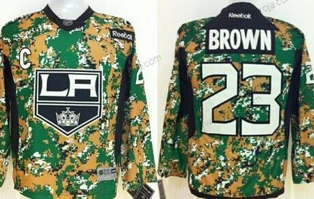 Barn Los Angeles Kings #23 Dustin Brown 2014 Camo Tröjor