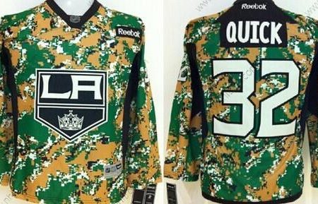 Barn Los Angeles Kings #32 Jonathan Quick 2014 Camo Tröjor