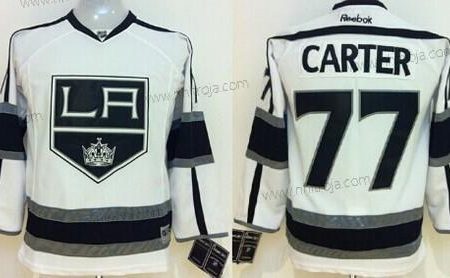 Barn Los Angeles Kings #77 Jeff Carter Vit Tröjor