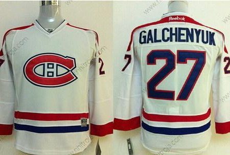 Barn Montreal Canadiens #27 Alex Galchenyuk Vit Tröjor