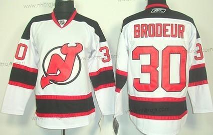 Barn New Jersey Devils #30 Martin Brodeur Vit Tröjor