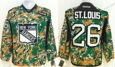 Barn New York Rangers #26 Martin St. Louis 2014 Camo Tröjor