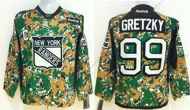 Barn New York Rangers #99 Wayne Gretzky 2014 Camo Tröjor