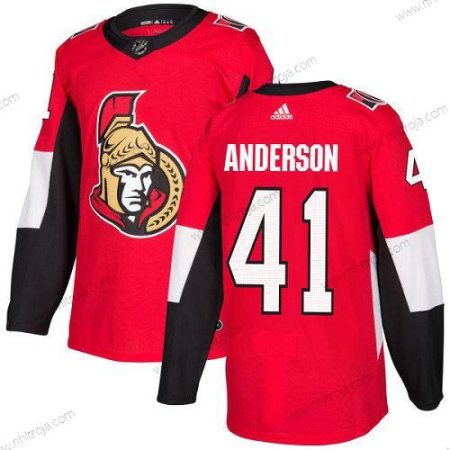 Barn Ottawa Senators 41 Craig Anderson Röd Autentisk Stitched NHL Hemma Tröjor