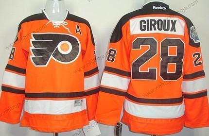 Barn Philadelphia Flyers #28 Claude Giroux 2012 Vinter Klassisk Orange Tröjor