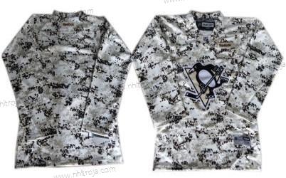 Barn Pittsburgh Penguins Blank Vit Camo Tröjor