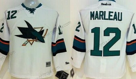 Barn San Jose Sharks #12 Patrick Marleau 2014 Vit Tröjor