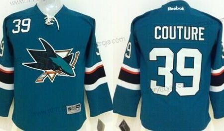 Barn San Jose Sharks #39 Logan Couture 2014 Blå Tröjor