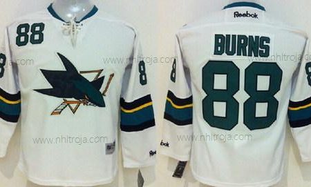 Barn San Jose Sharks #88 Brent Burns 2014 Vit Tröjor