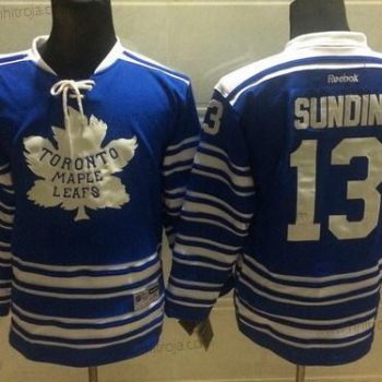 Barn Toronto Maple Leafs #13 Mats Sundin 2014 Vinter Klassisk Blå Tröjor