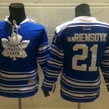 Barn Toronto Maple Leafs #21 James Van Riemsdyk 2014 Vinter Klassisk Blå Tröjor