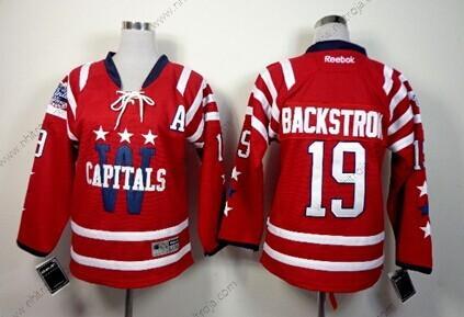 Barn Washington Capitals #19 Nicklas Backstrom 2015 Vinter Klassisk Röd Tröjor