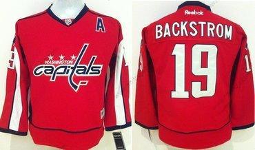 Barn Washington Capitals #19 Nicklas Backstrom Röd Tröjor