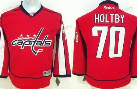 Barn Washington Capitals #70 Braden Holtby 2015 Röd Tröjor