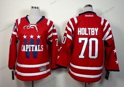 Barn Washington Capitals #70 Braden Holtby 2015 Vinter Klassisk Röd Tröjor