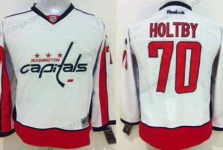 Barn Washington Capitals #70 Braden Holtby 2015 Vit Tröjor