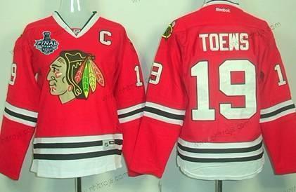 Dam Chicago Blackhawks #19 Jonathan Toews 2015 Stanley Cup Röd Tröjor