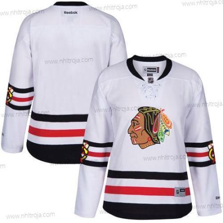 Dam Chicago Blackhawks Skräddarsydda Vit Reebok 2017 Vinter Klassisk Tröjor