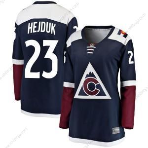 Dam Colorado Avalanche #23 Milan Hejduk Fanatics Branded Breakaway Alternativ Marin Tröjor