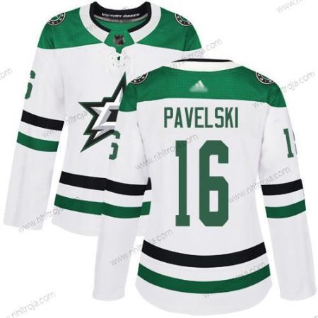 Dam Dallas Stars #16 Joe Pavelski Vit Road Autentisk Stitched Hockey Tröjor