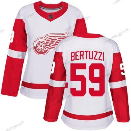 Dam Detroit Red Wings Autentisk #59 Tyler Bertuzzi Vit Borta Tröjor