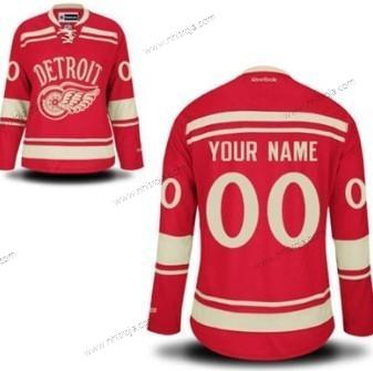 Dam Detroit Red Wings Skräddarsydda Röd Tröjor