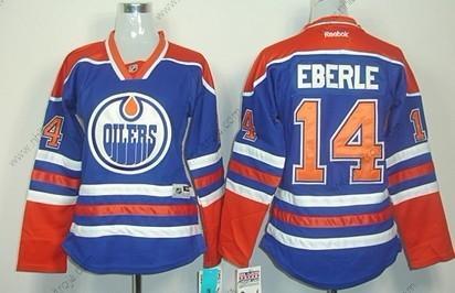 Dam Edmonton Oilers #14 Jordan Eberle Royal Blå Tröjor