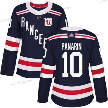 Dam New York Rangers #10 Artemi Panarin Marin Blå Autentisk 2018 Vinter Klassisk Stitched Hockey Tröjor