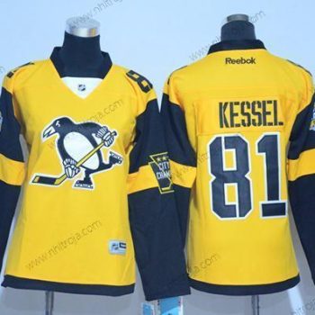 Dam Pittsburgh Penguins #81 Phil Kessel Guld 2017 Stadium Series Stitched NHL Tröjor