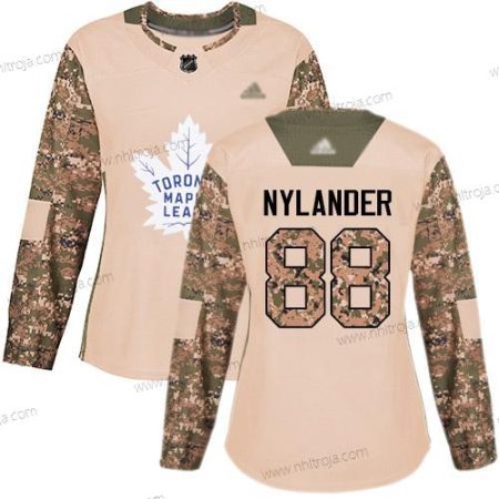 Dam Toronto Maple Leafs #88 William Nylander Camo Autentisk 2017 Veterans Day Stitched Hockey Tröjor