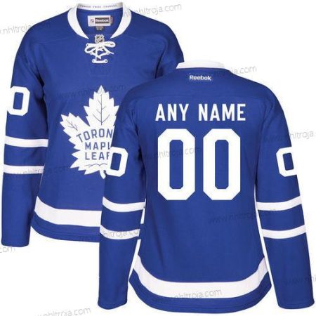 Dam Toronto Maple Leafs Skräddarsydda Royal Blå Stitched NHL 2016-17 Reebok Hockey Hemma Tröjor