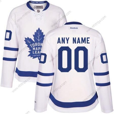 Dam Toronto Maple Leafs Skräddarsydda Vit Stitched NHL 2016-17 Reebok Hockey Borta Tröjor